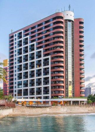 Flat Iate Plaza Na Beira Mar Com Vista Mar Apartman Fortaleza  Kültér fotó